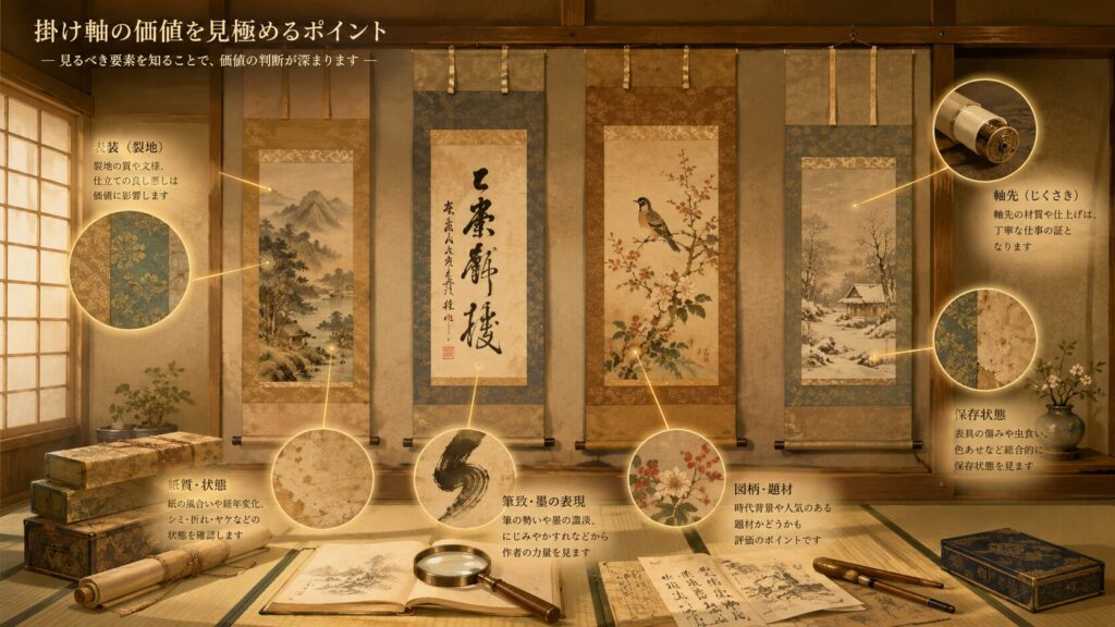 掛け軸の価値がわからない方必見！買取の基準と査定方法を解説