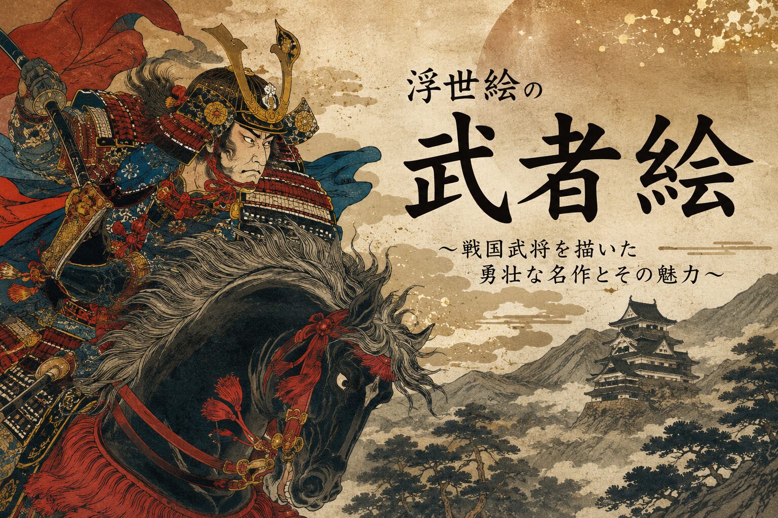 浮世絵の武者絵 ～戦国武将を描いた勇壮な名作とその魅力～
