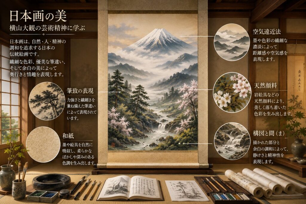 横山大観の掛け軸の魅力と価値！特徴・代表作から査定基準まで