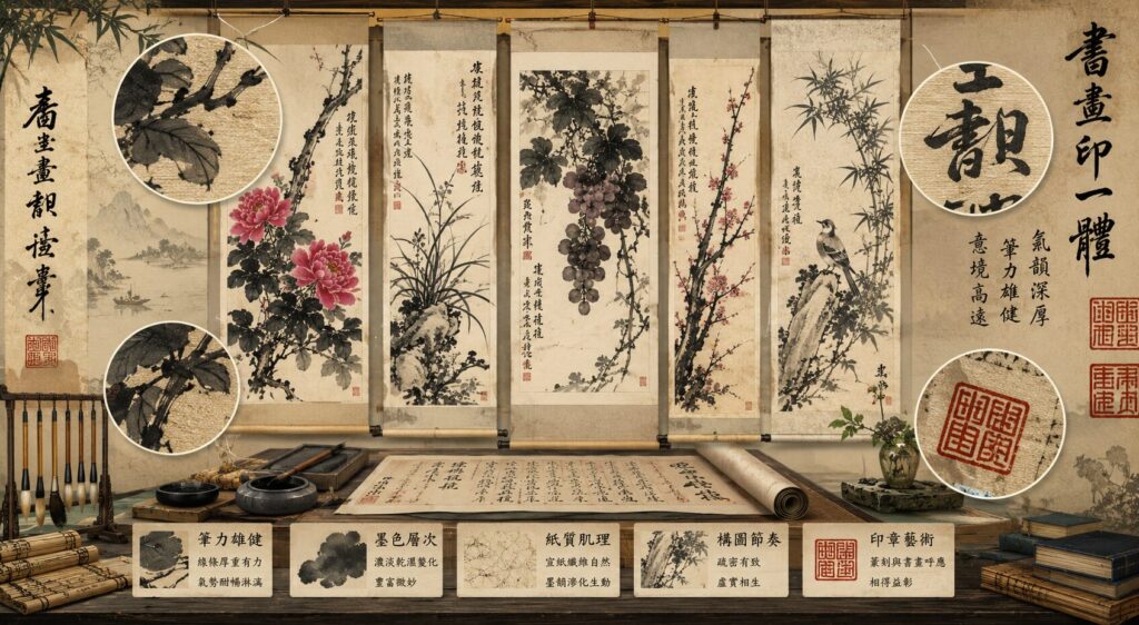 呉昌碩とはどんな作家？中国書画界の有名作家と掛け軸作品の魅力を徹底解説