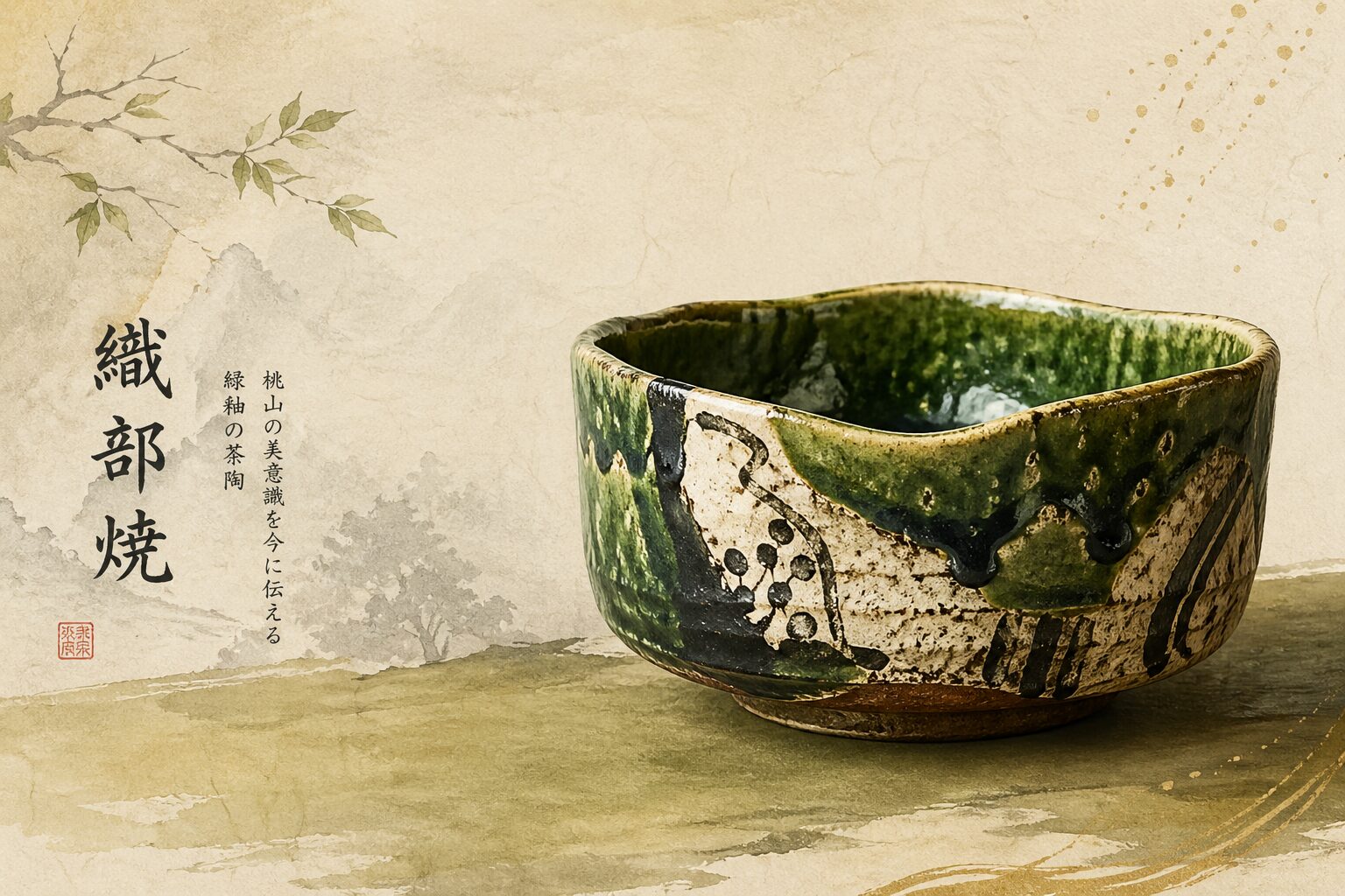 織部焼の茶道具とは？特徴・見分け方・価値評価と高価買取のポイントを
