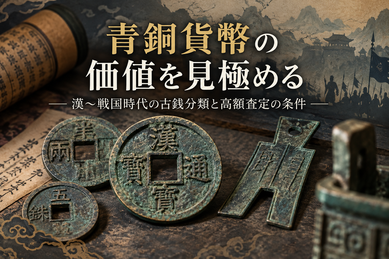 青銅貨幣の価値を見極める｜漢～戦国時代の古銭分類と高額査定の条件
