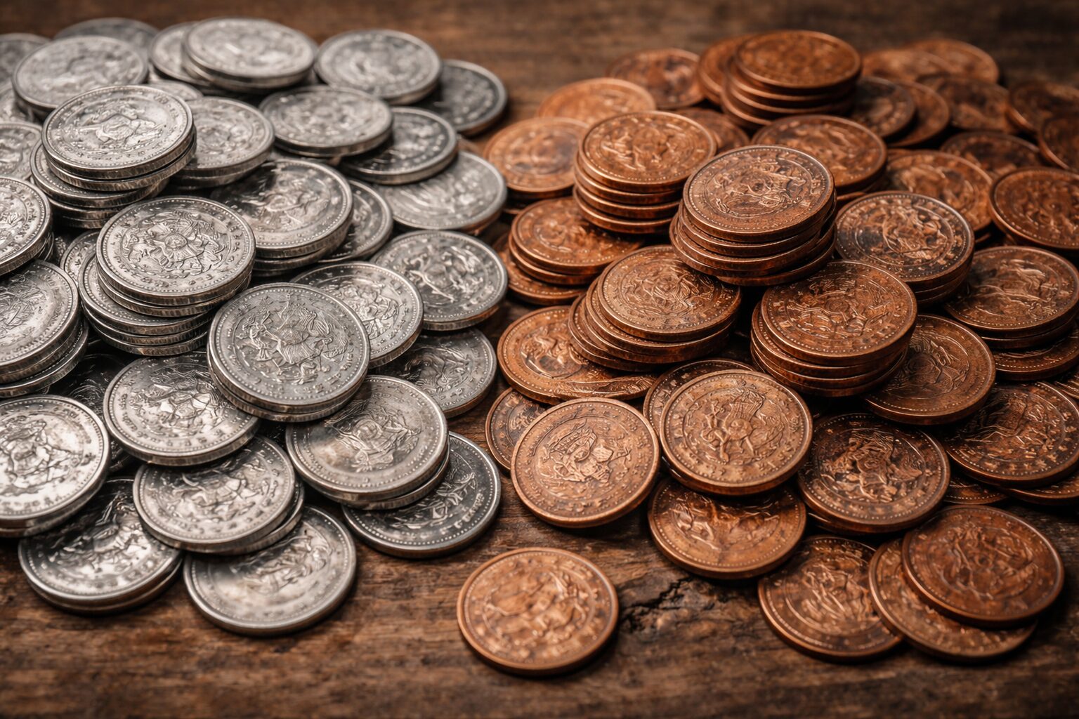 銅合金貨幣と銀合金貨幣の違いと市場評価差を徹底比較